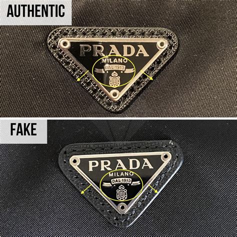 fake prada label|inside of prada bag.